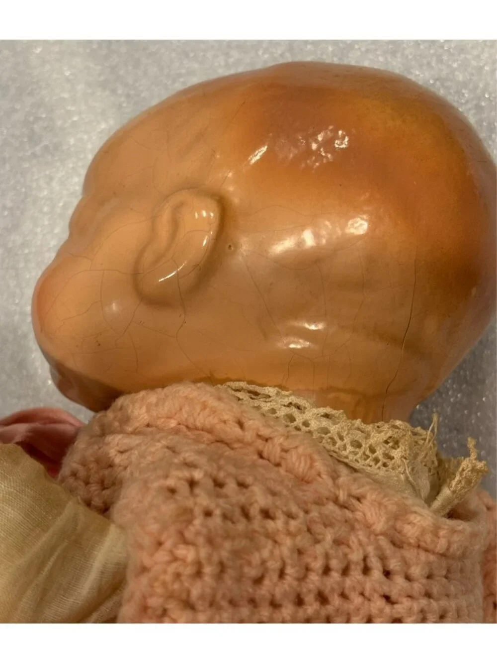 1920s Baby Doll Composition Grace Story Putnam Neck Stamp